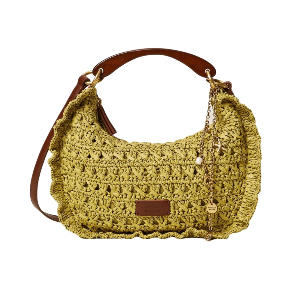 Twinset Women's Green Shoulder Bags, One Size, Shoulder Bag