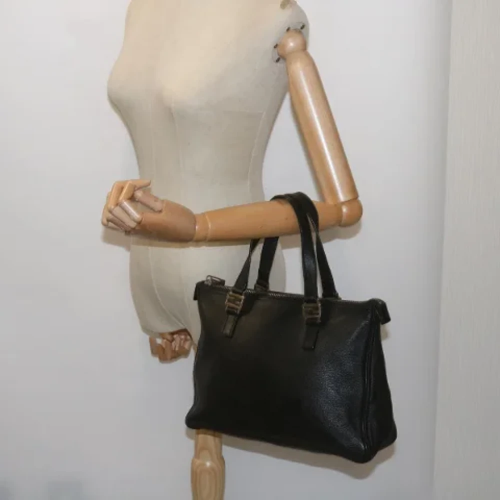 Fendi Vintage Pre-owned Leather handbags Black Dames