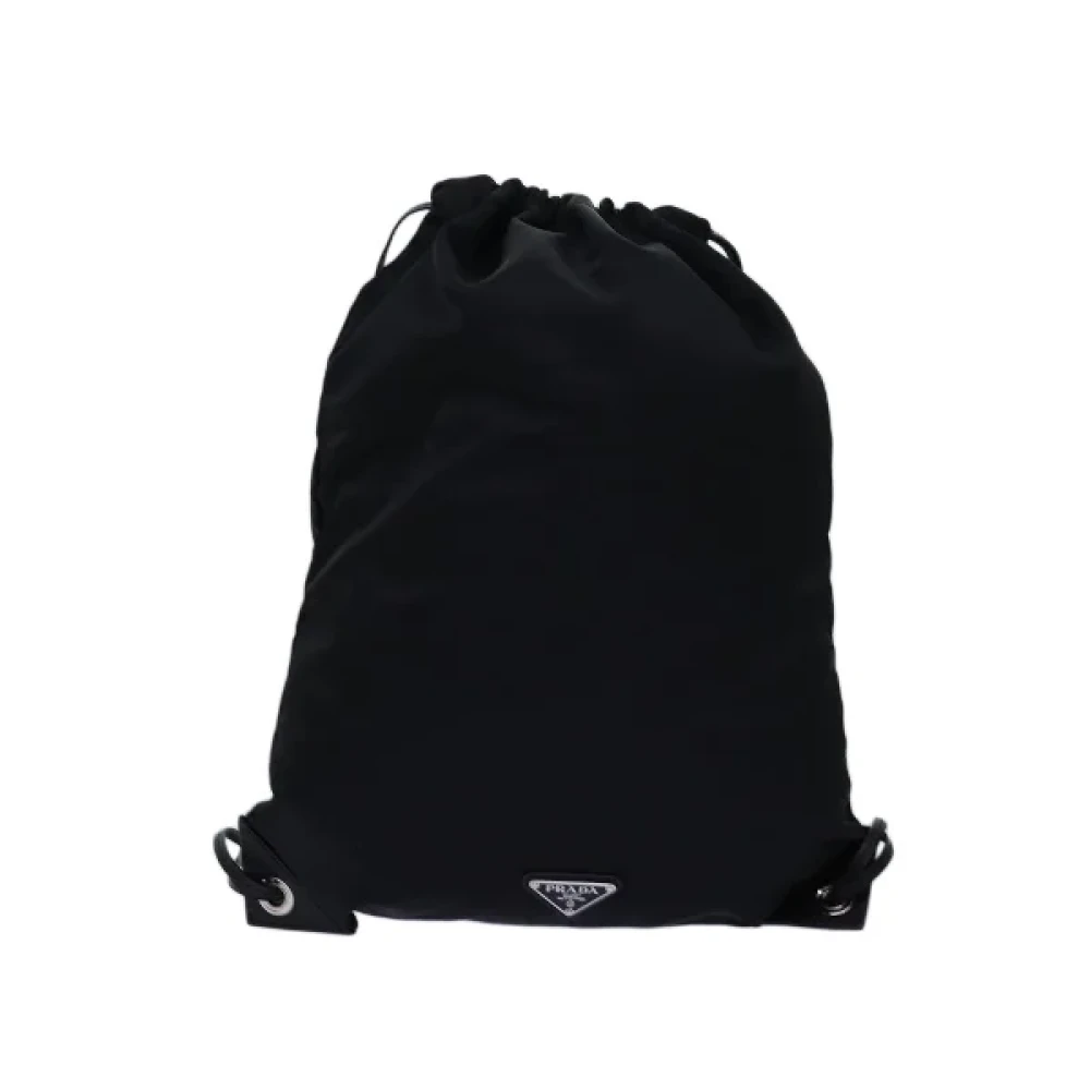 Prada Vintage Pre-owned Nylon prada-bags Black Dames