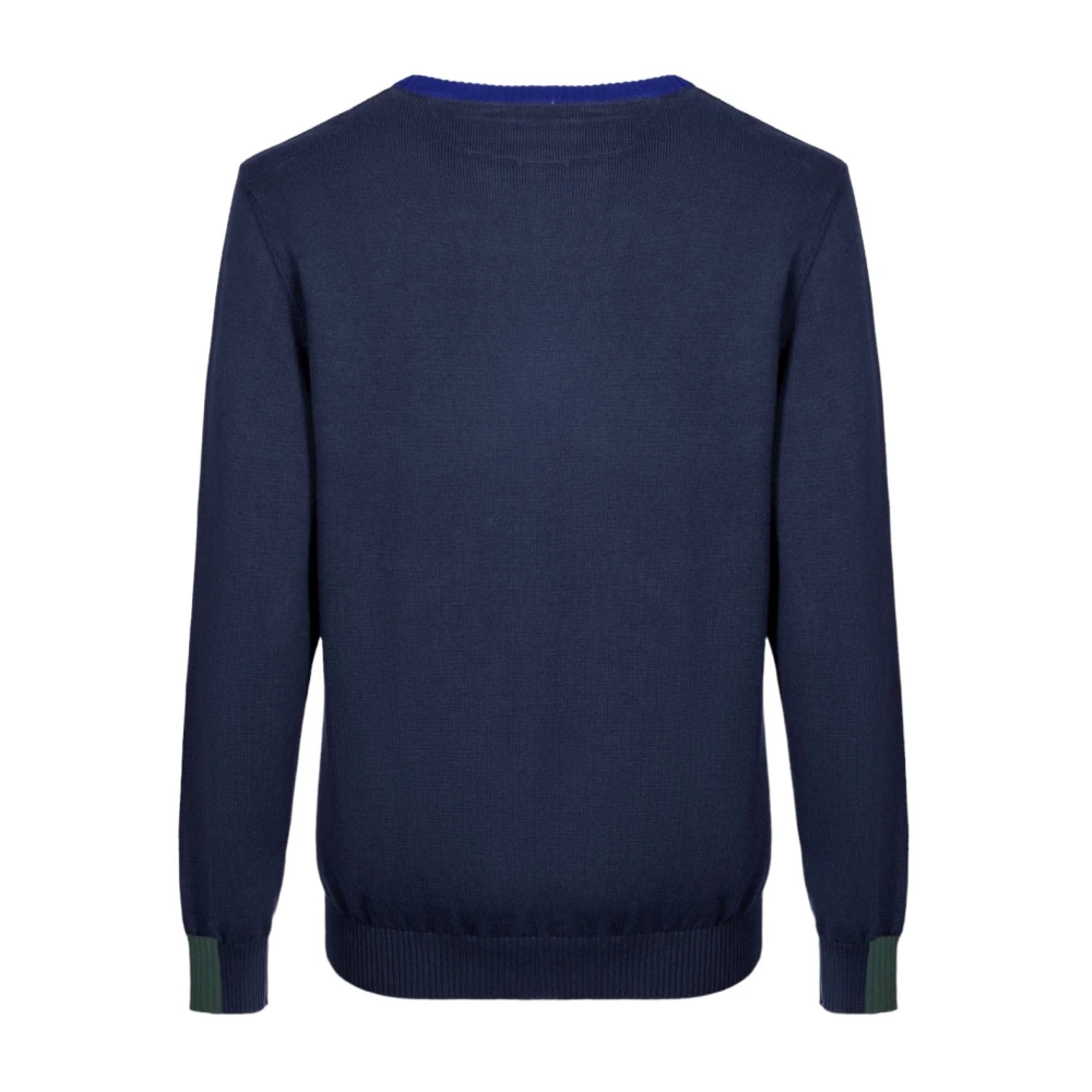 GAS Ronde Hals Trui Blue Heren