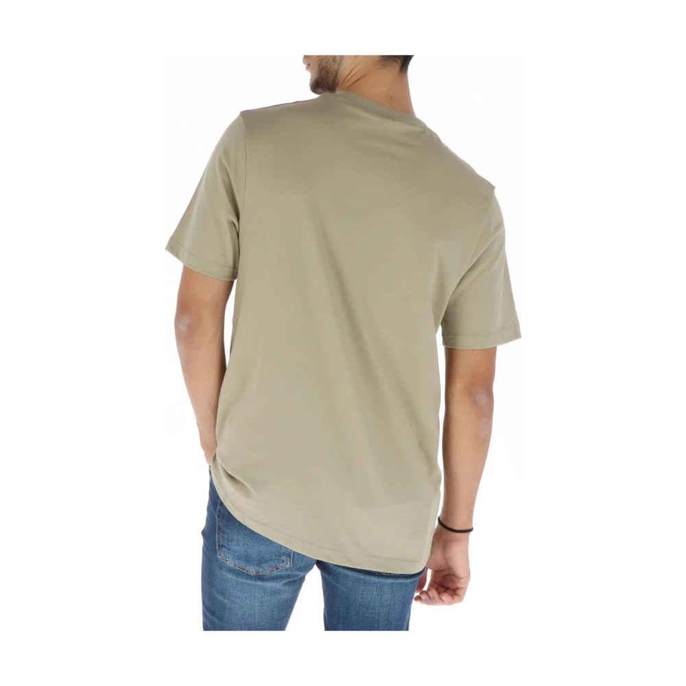 Lyle & Scott Beige Katoenen Ronde Hals T-Shirt Beige Heren