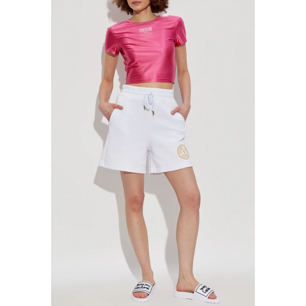 Versace Jeans Couture T-shirt met print Pink Dames
