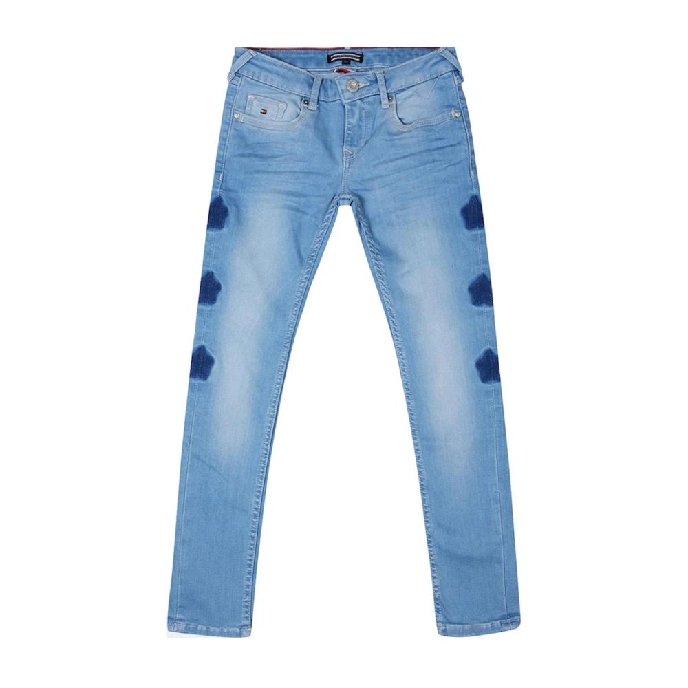 Tommy Hilfiger Girls Blue Jeans, 14 Y, Long Cowboy Trousers