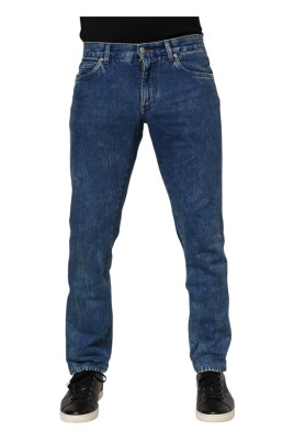 blue-cotton-logo-plaque-denim-jeans
