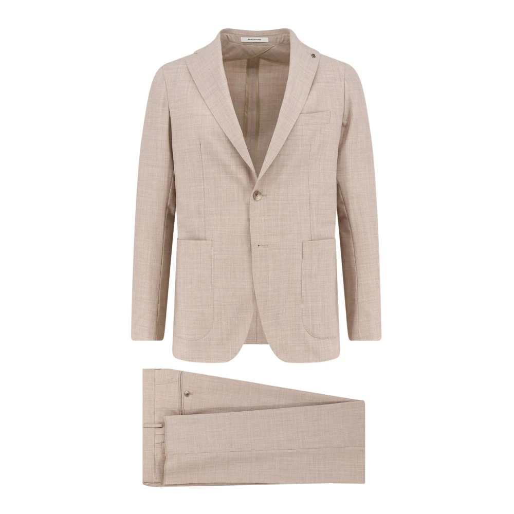 Tagliatore Men's Beige Montecarlo Suit - Single Breasted Suits - 2XL - Suits