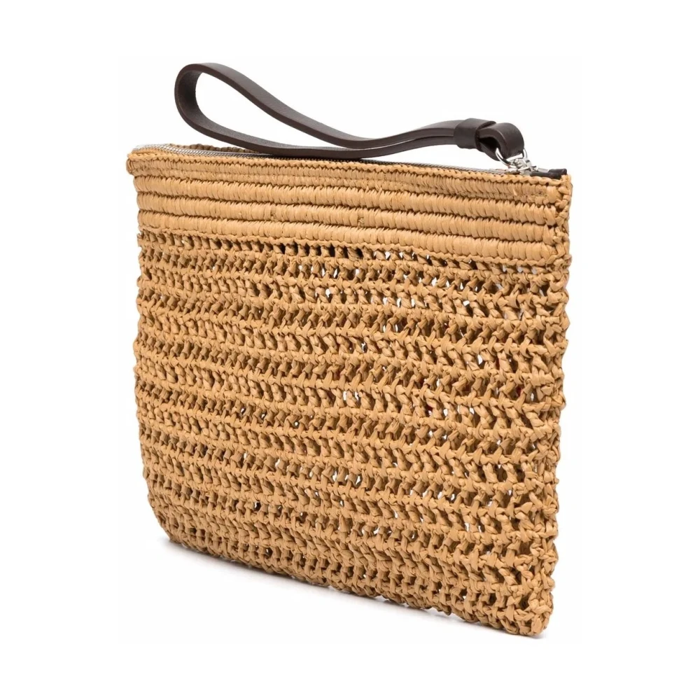 Dsquared2 Stijlvolle Clutch Pouch Brown Dames