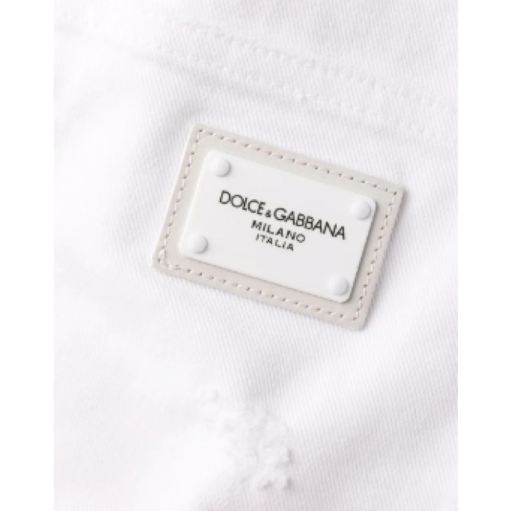 Dolce & Gabbana Verweerde Boyfriend Jeans White Dames
