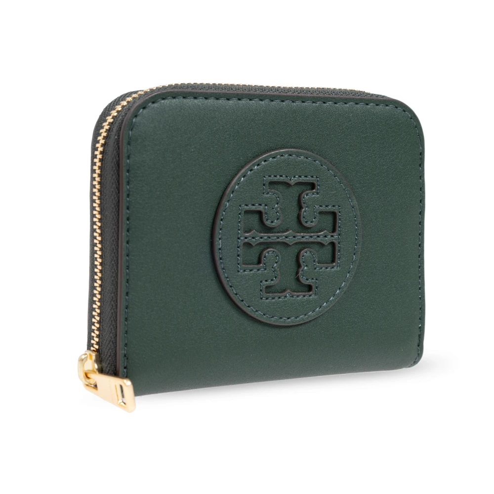 TORY BURCH Leren portemonnee Green Dames