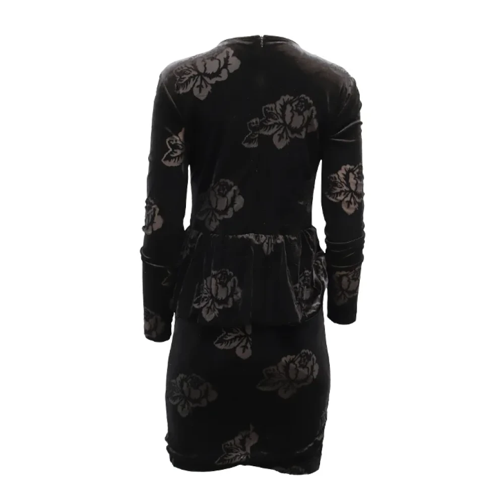 Ganni Polyester dresses Black Dames