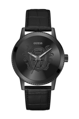 black-leather-strap-quartz-watch