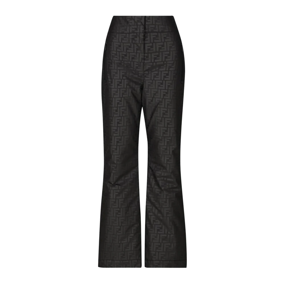 Fendi Logo FF Ski Broek Black Dames