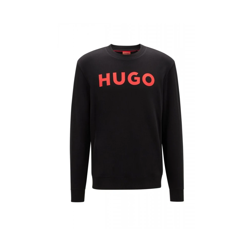 Hugo Hombre Negro Sudaderas, Talla: L