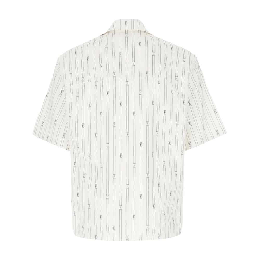 Salvatore Ferragamo Short Sleeve Shirts White Heren
