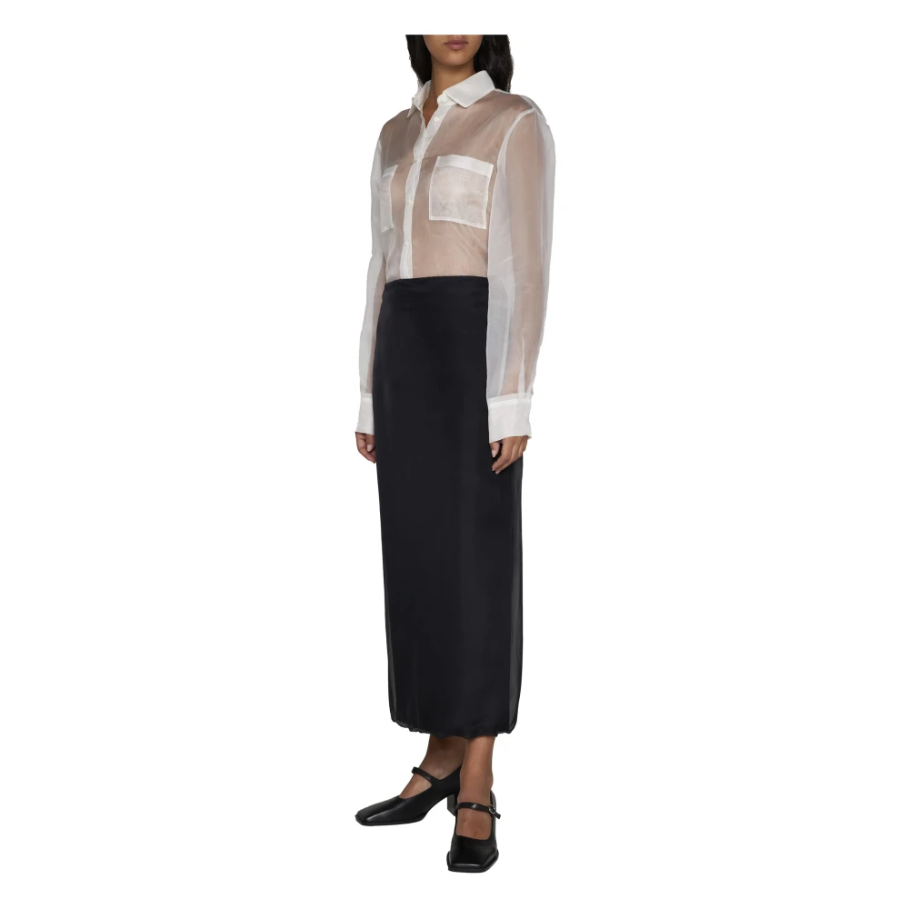 Blanca Vita Galtonia Potlood Midi Rok Black Dames