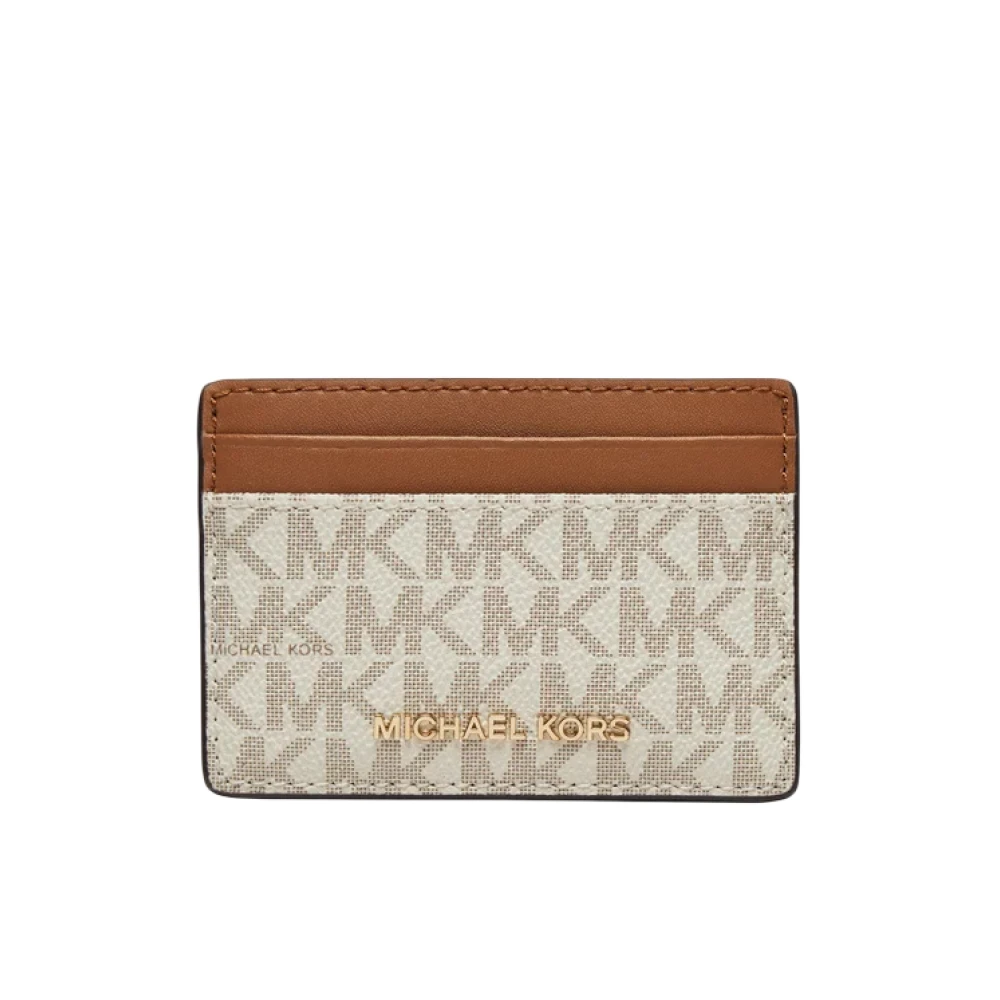 Michael Kors Donna Beige Jet Set Cardholder