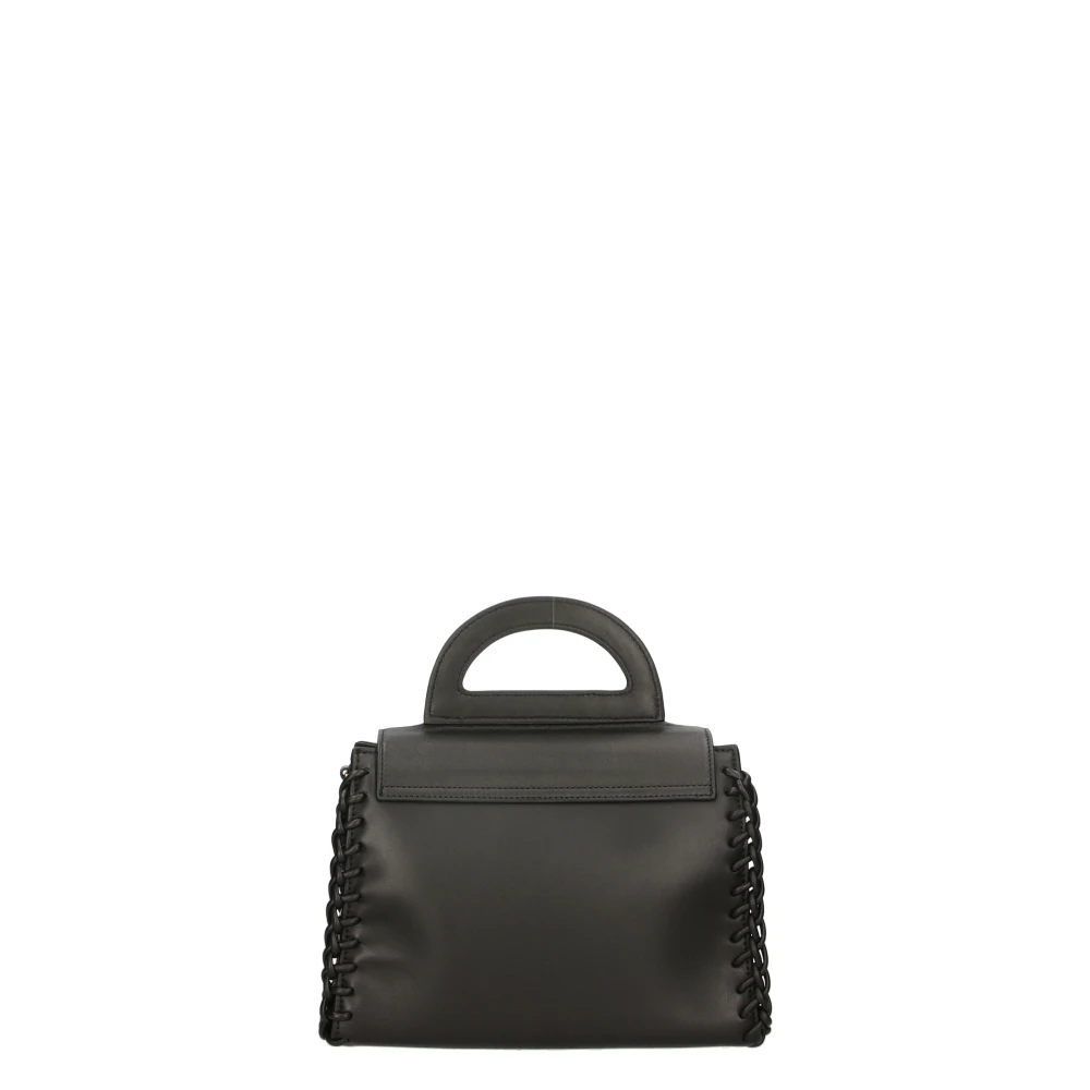 La Carrie Zwarte leren handtas met ritssluiting Black Dames