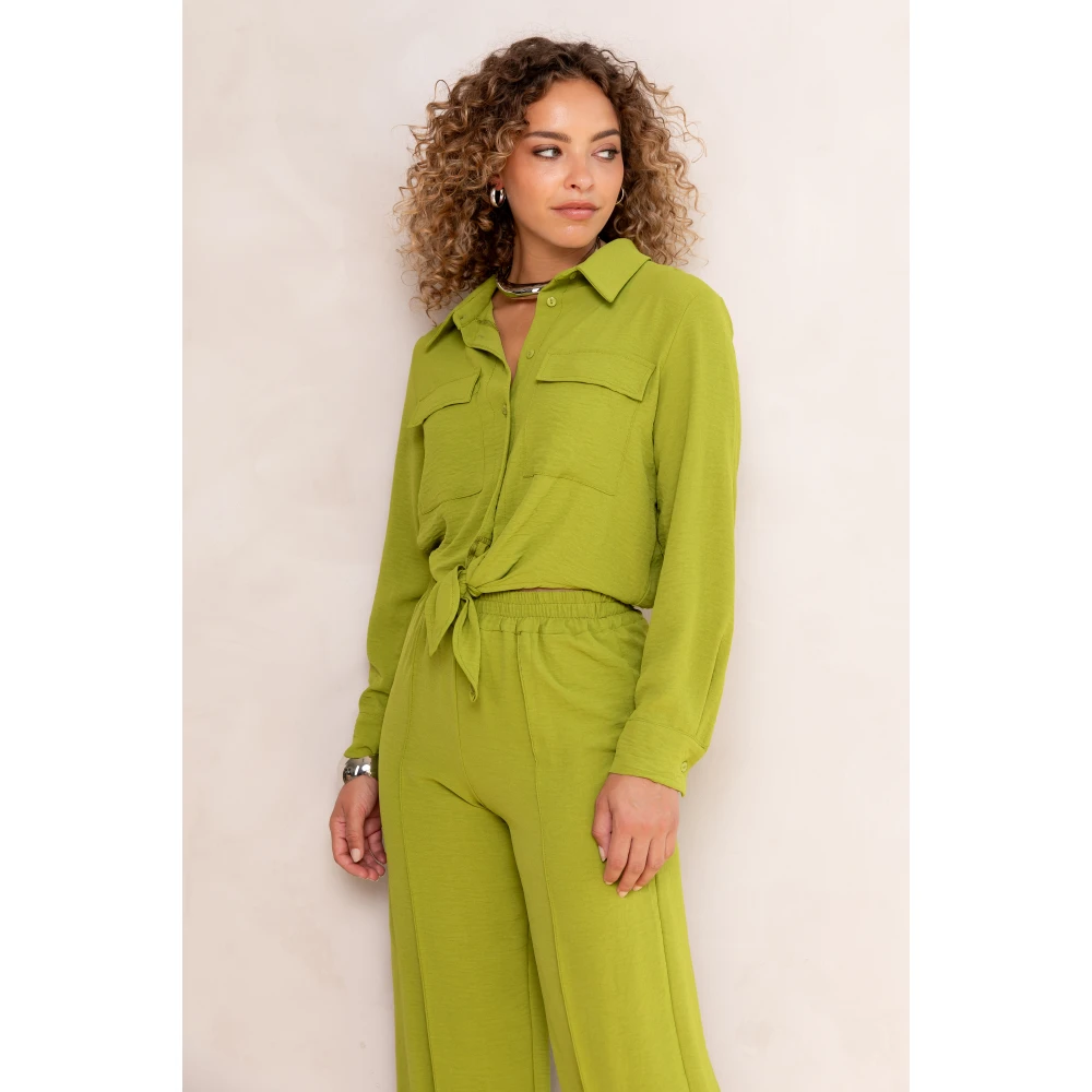 Freebird Groene Bloemenblouse Green Dames