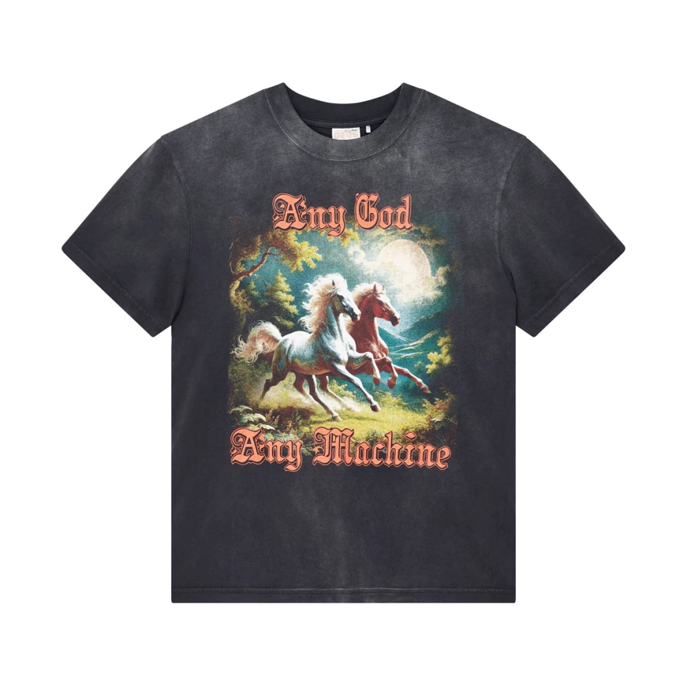 Deus Ex Machina Men's Black T-Shirts, Xl, T-Shirt Cotone