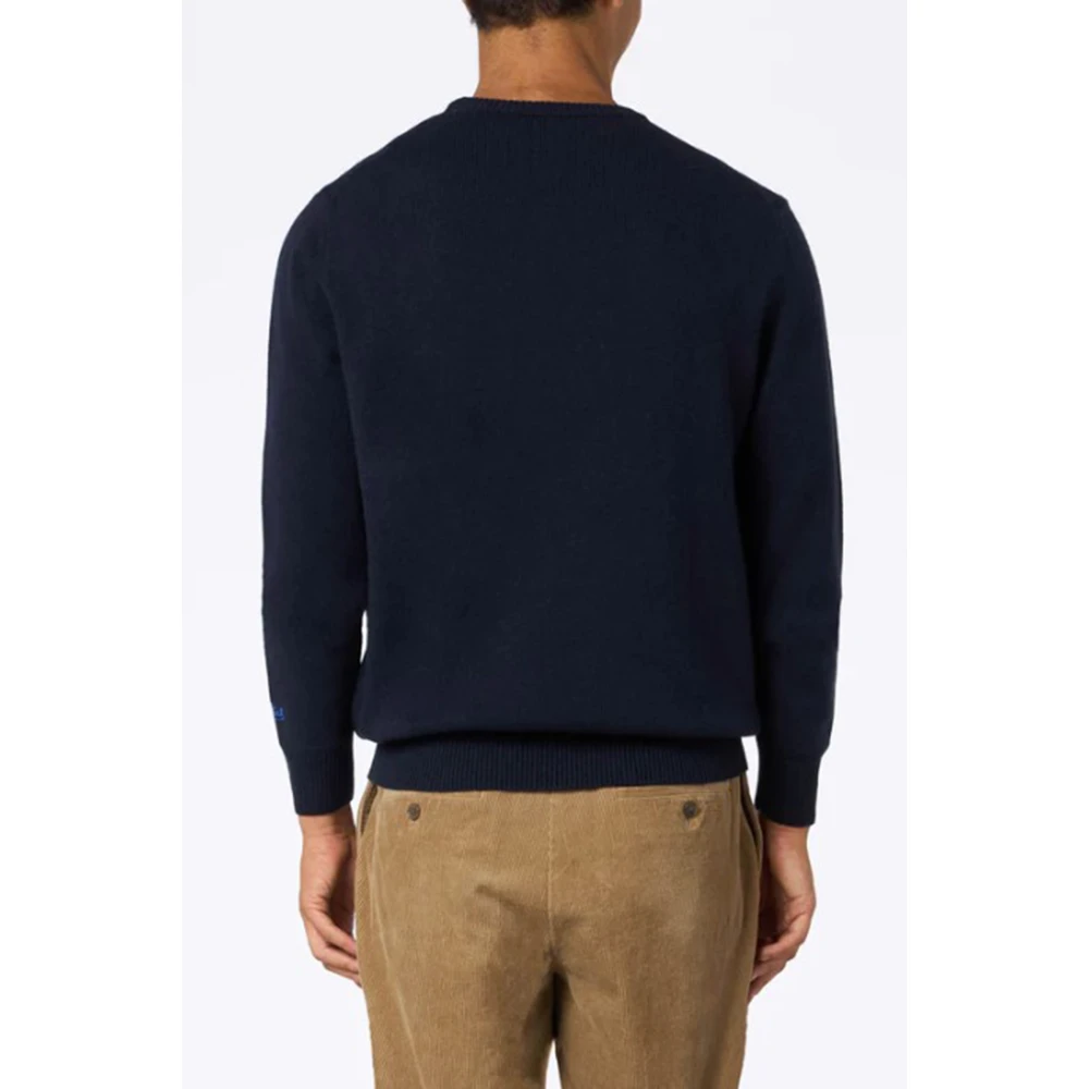 MC2 Saint Barth Blauwe Crew Neck Sweater Heron Blue Heren