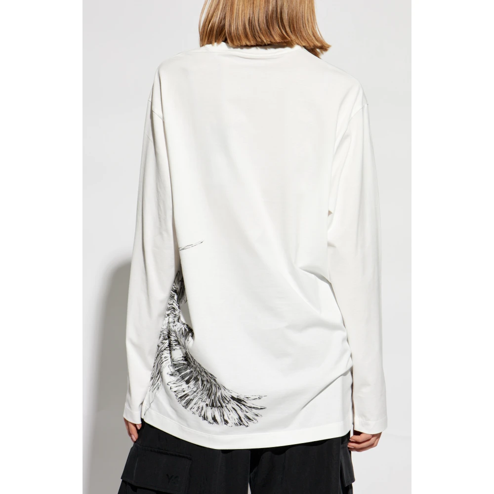 Y-3 Lange mouwen T-shirt White Unisex