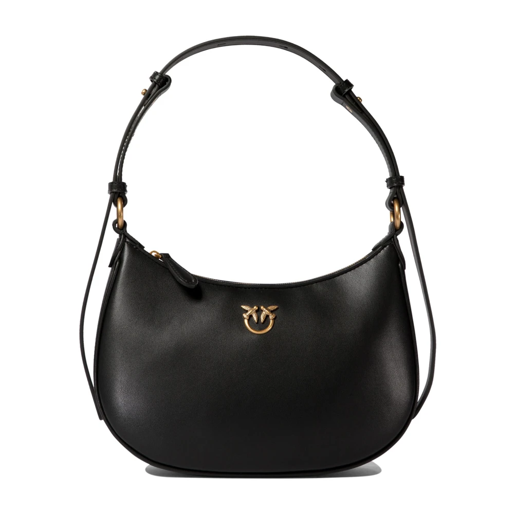 Pinko Women's Black Leather Shoulder Bag