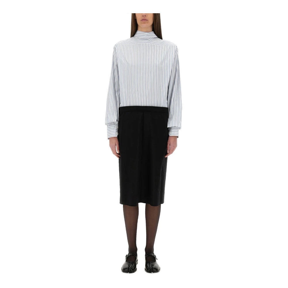 Maison Margiela Multicolor Midi Dress - Female - Midi Dresses - Xs - Dresses