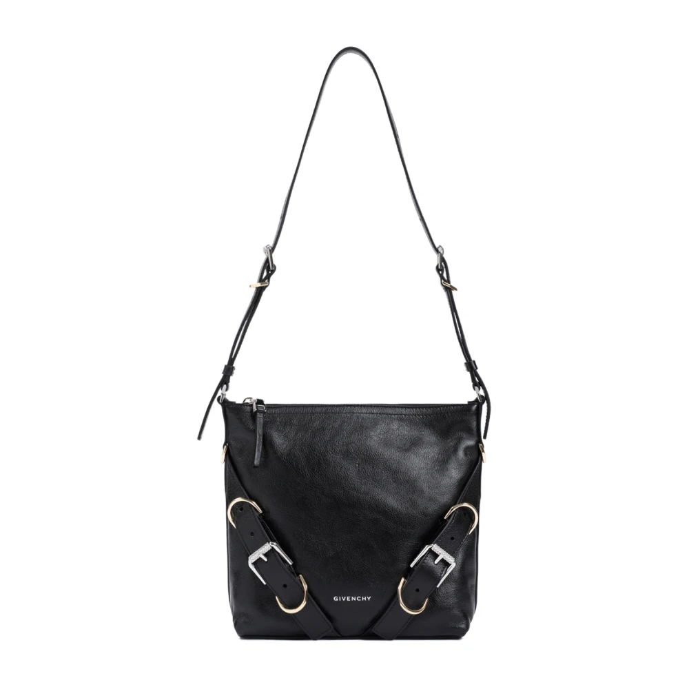 Givenchy Zwarte Leren Kleine Tas met Logo Black Dames