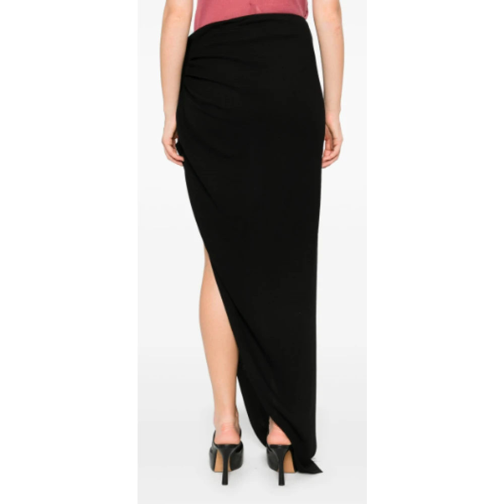 Rick Owens Zwarte Edfu Rok Stijlvol en Chic Black Dames