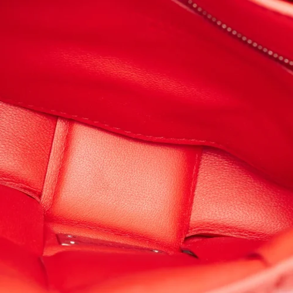 Bottega Veneta Vintage Pre-owned Leather shoulder-bags Red Dames