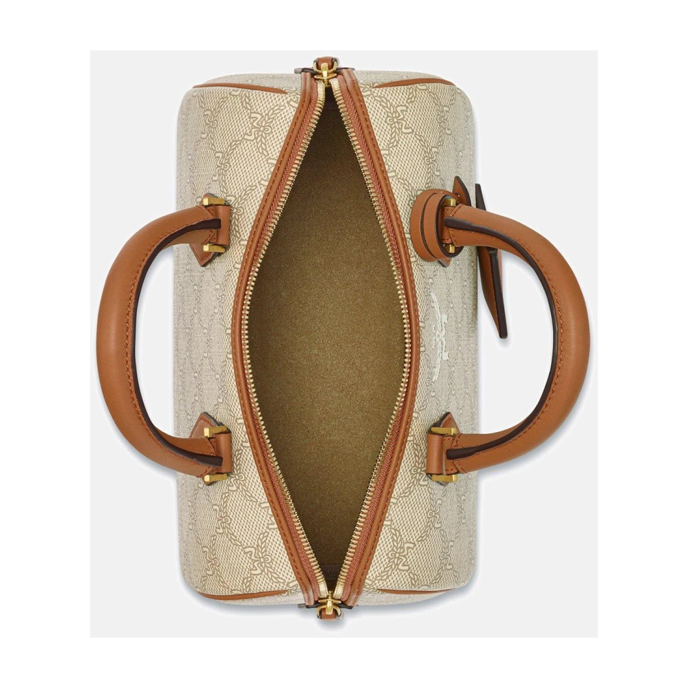 MCM Ella Boston-tas in Lauretos Beige Dames