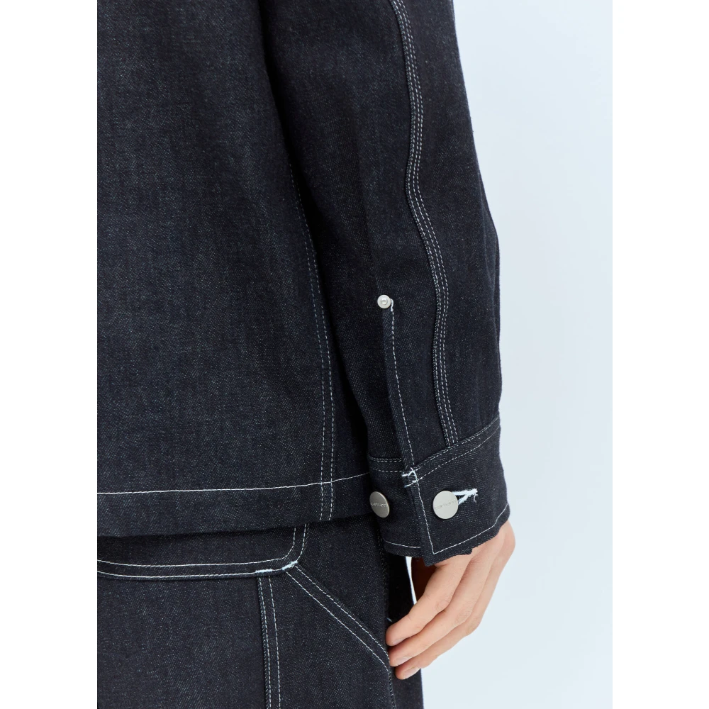 Junya Watanabe Klassieke Denimjas met Topstitching Blue Heren