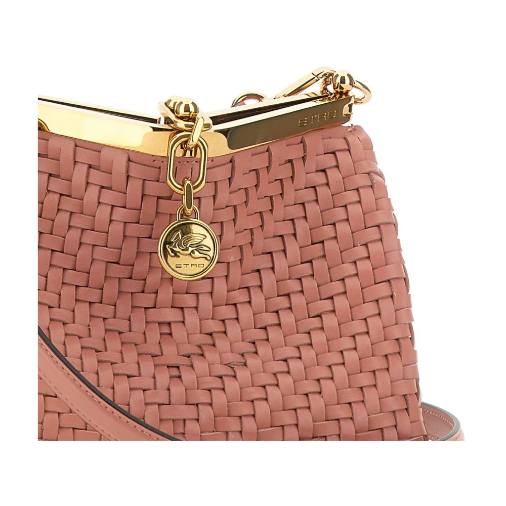 ETRO Roze Mini Tas met Gouden Hardware Pink Dames