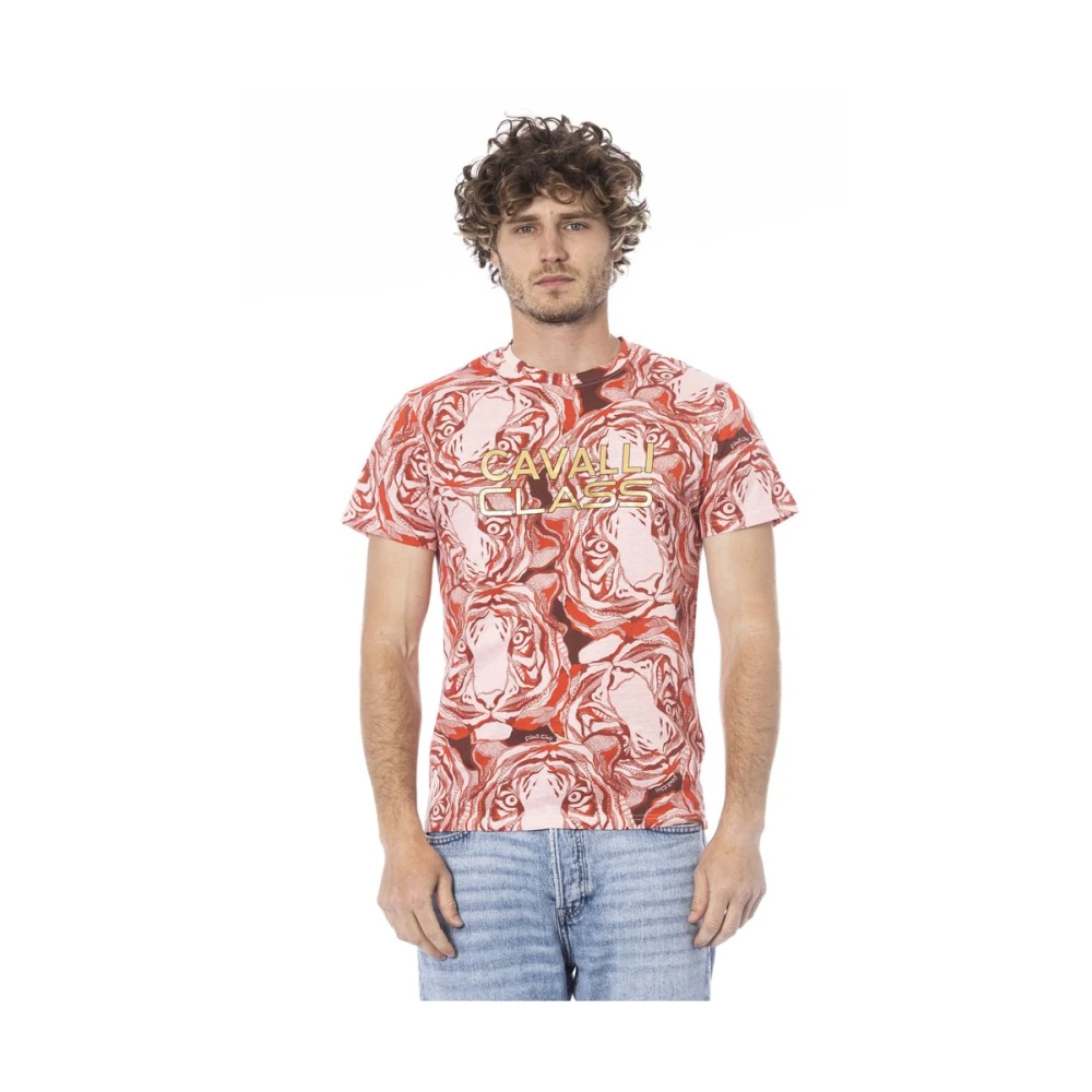 Cavalli Class Fantasy Print T-Shirt Multicolor Heren