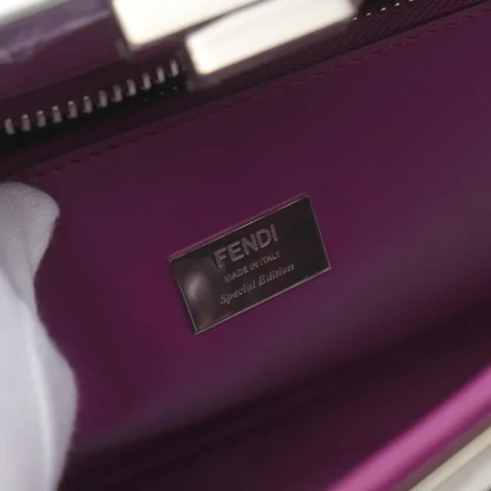 Fendi Vintage Pre-owned Leather handbags Purple Dames