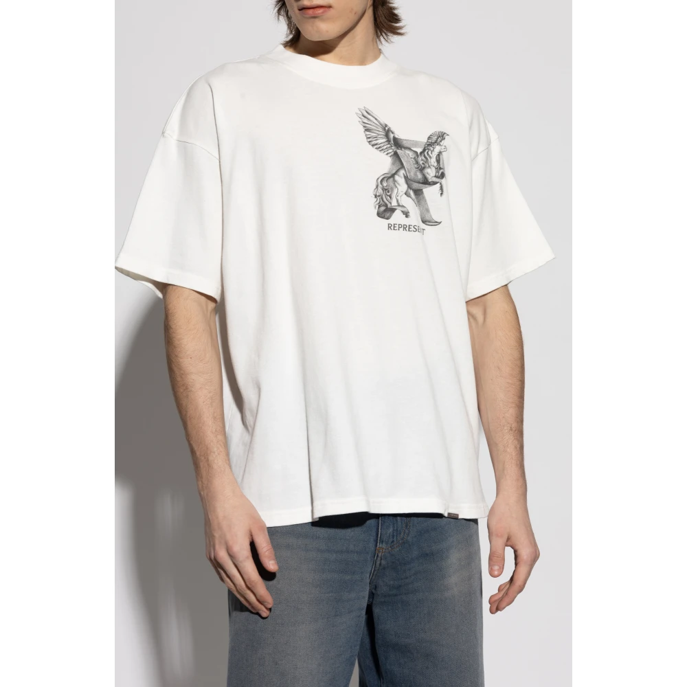 Represent Elegance In Motion T-Shirt White Heren