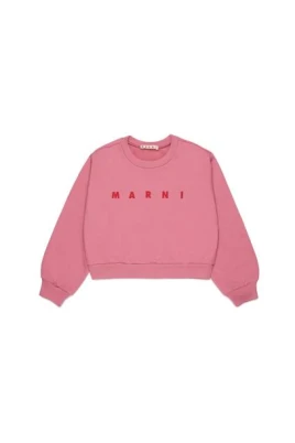 Cropped Logotyp Sweatshirt