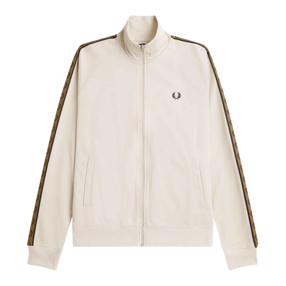 Fred Perry Track Jacket med Logo Beige, Herr