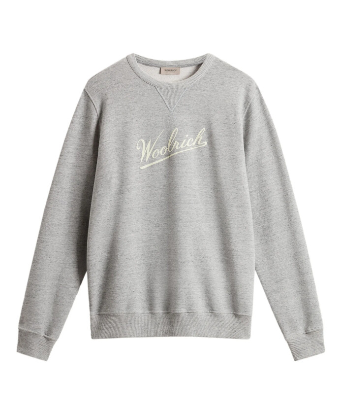 pull-gris-a-cotes-avec-logo-imprime