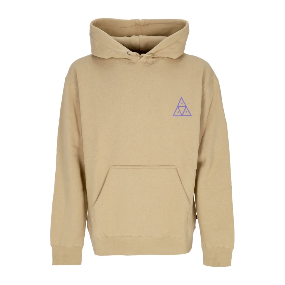 Huf Men's Beige Hoodies, L, Triple Triangle Hoodie