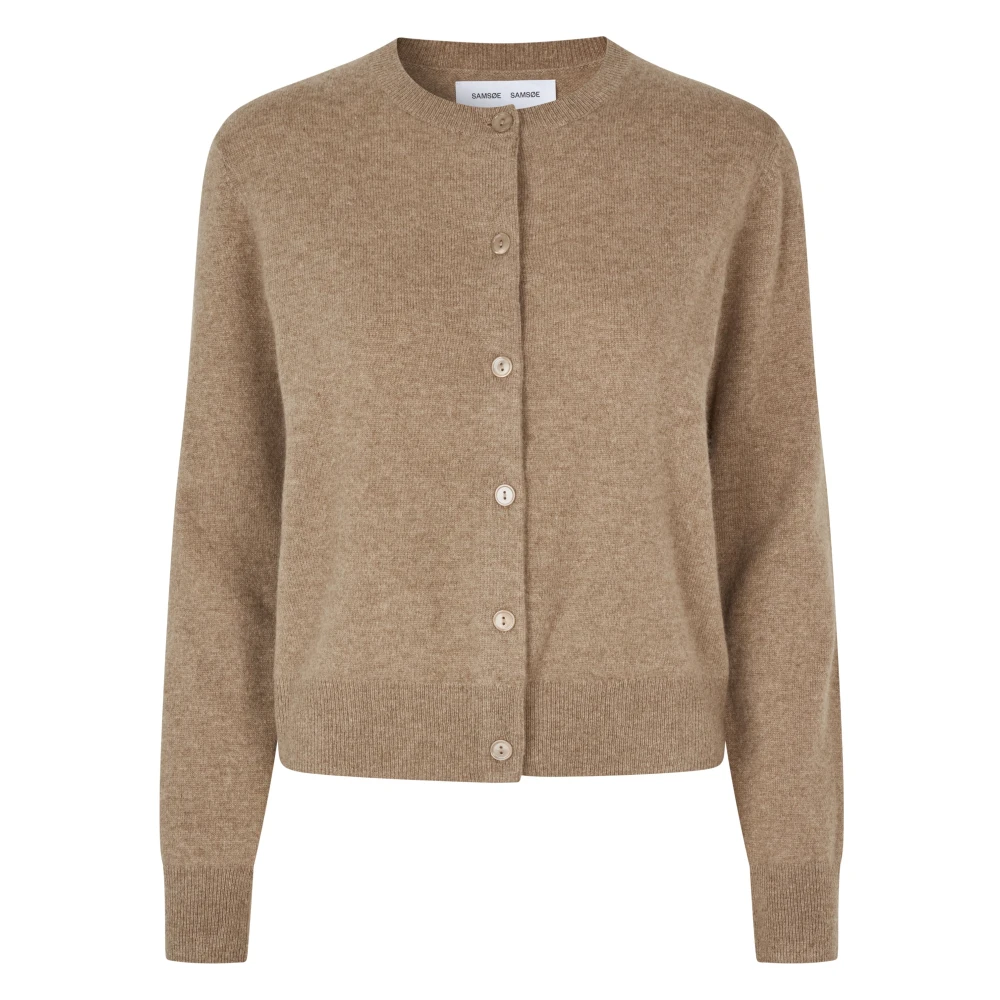 Greige Mel Cardigan - Cashmere Blend