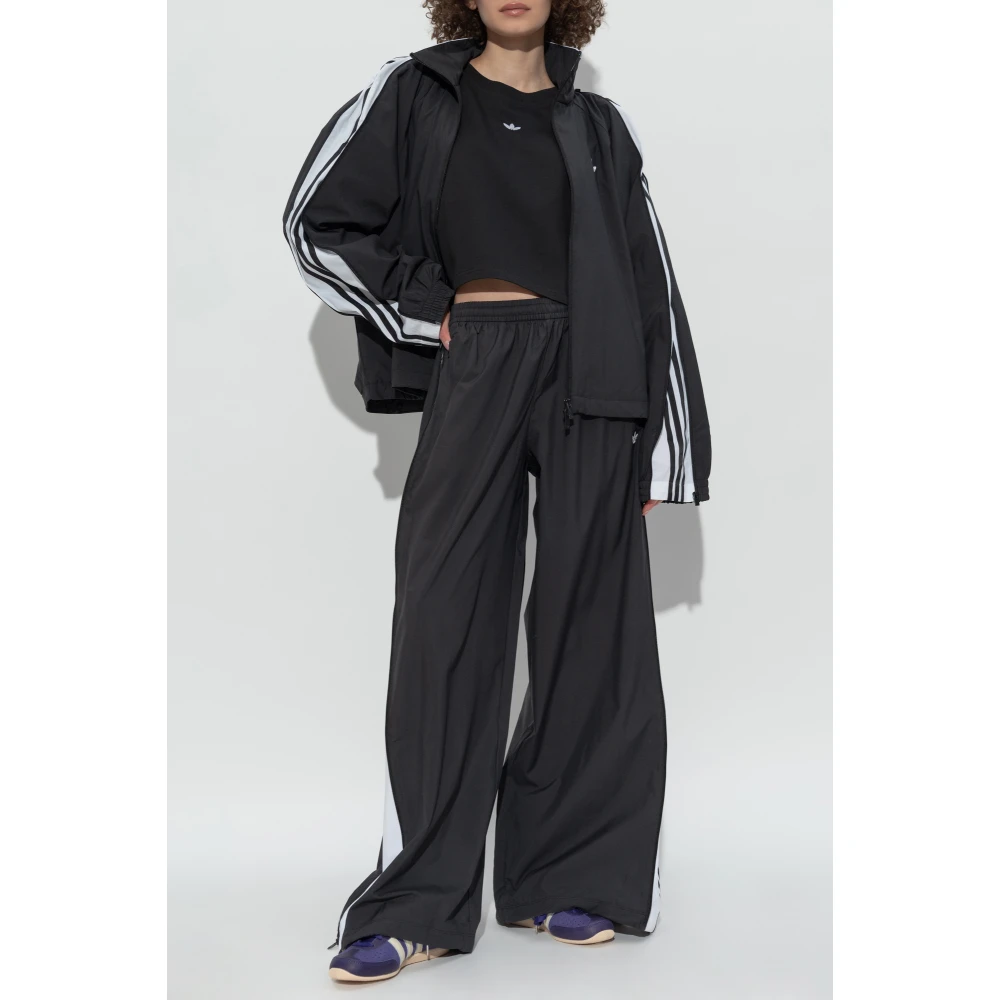 adidas Originals Lichtgewicht Jack met Logo Black Dames