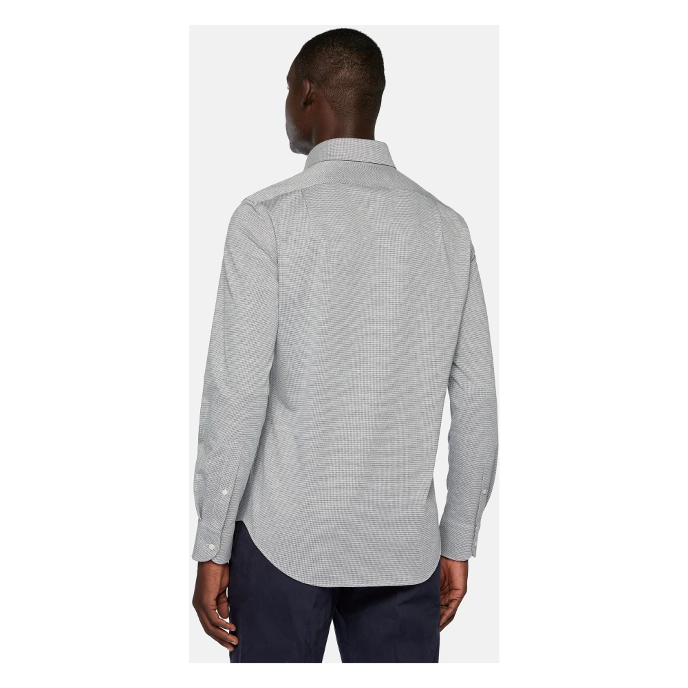 Boggi Milano Regular Fit Japanse Jersey Polo Shirt Gray Heren