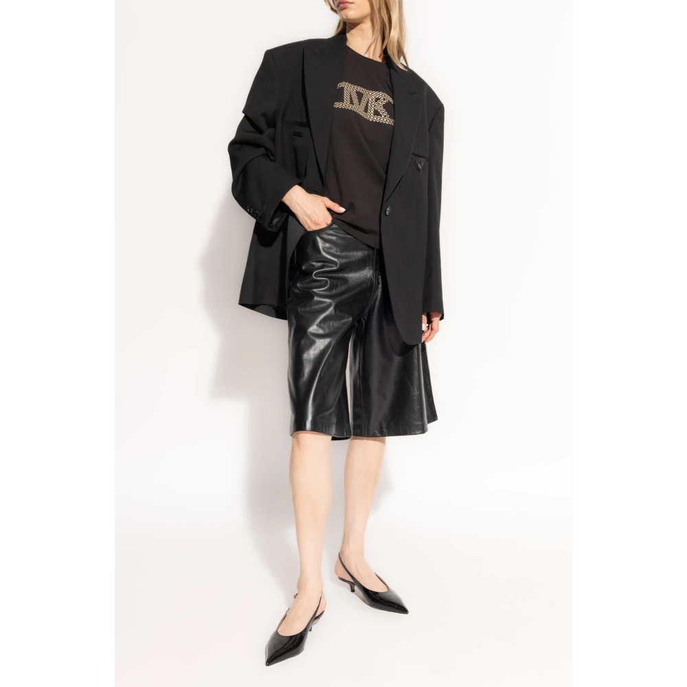 Michael Kors T-shirt met logo Black Dames