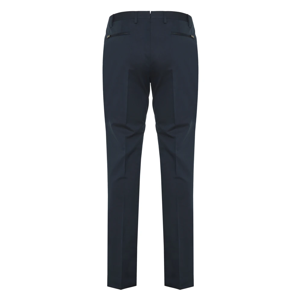 Corneliani Katoenen broek met zij- en achterzakken Blue Heren