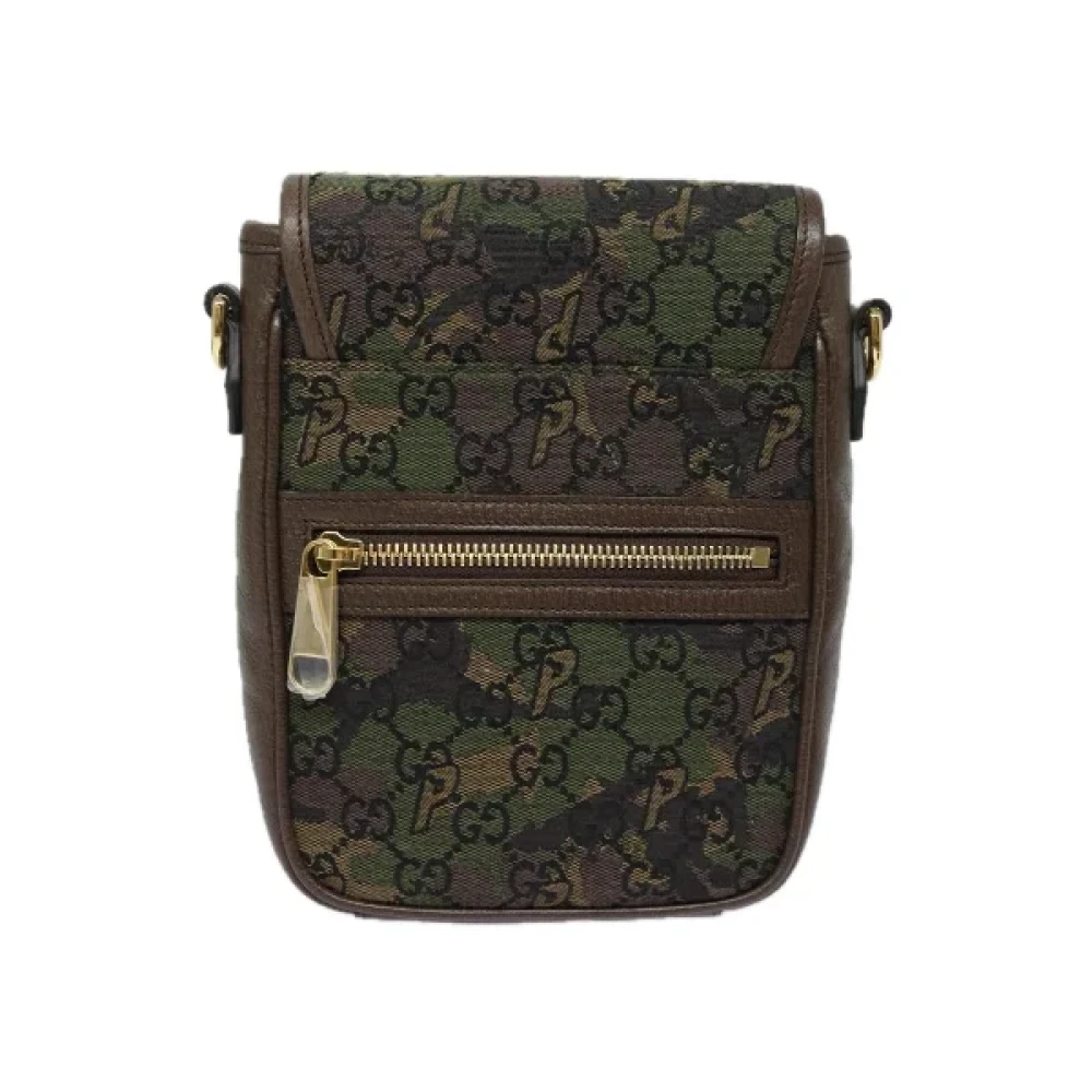 Gucci Vintage Pre-owned Canvas gucci-bags Green Dames