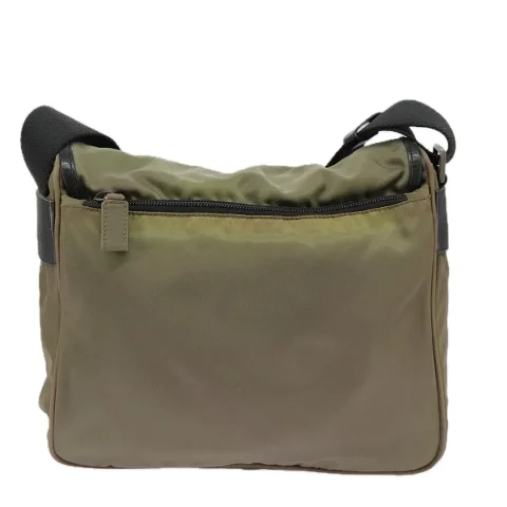 Prada Vintage Pre-owned Nylon prada-bags Green Dames