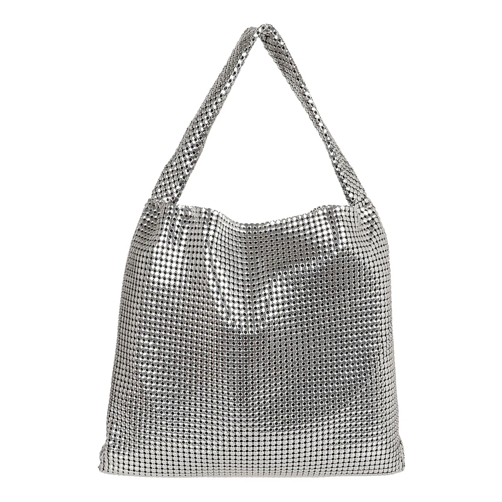 Paco Rabanne Zilveren Cabas Tas Gray Dames
