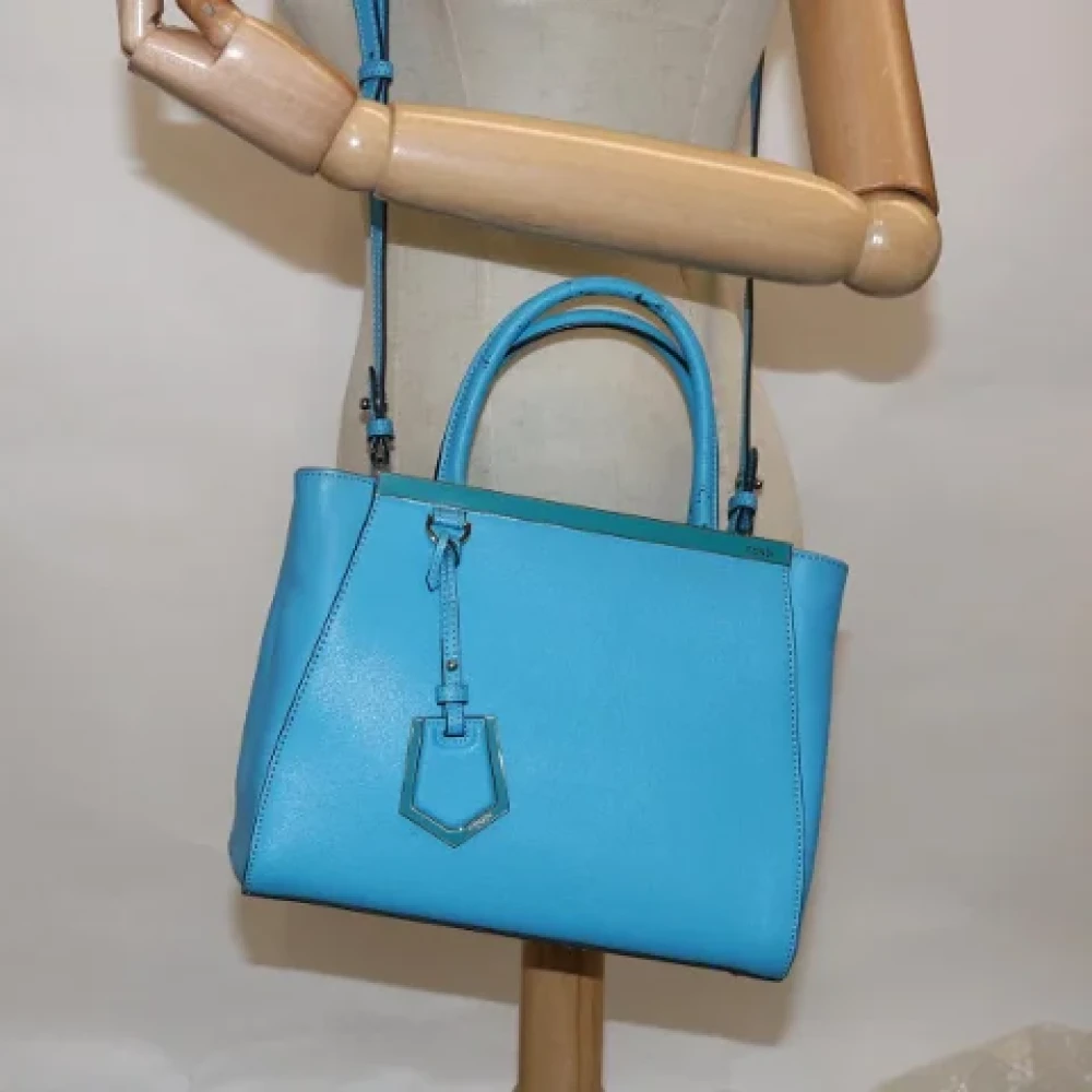 Fendi Vintage Pre-owned Leather handbags Blue Dames