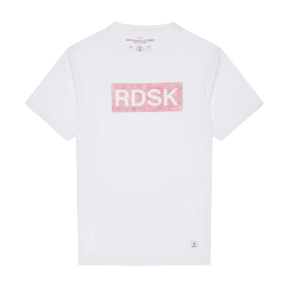 Redskins 3D Bedrukt Logo T-shirt Wit White Heren