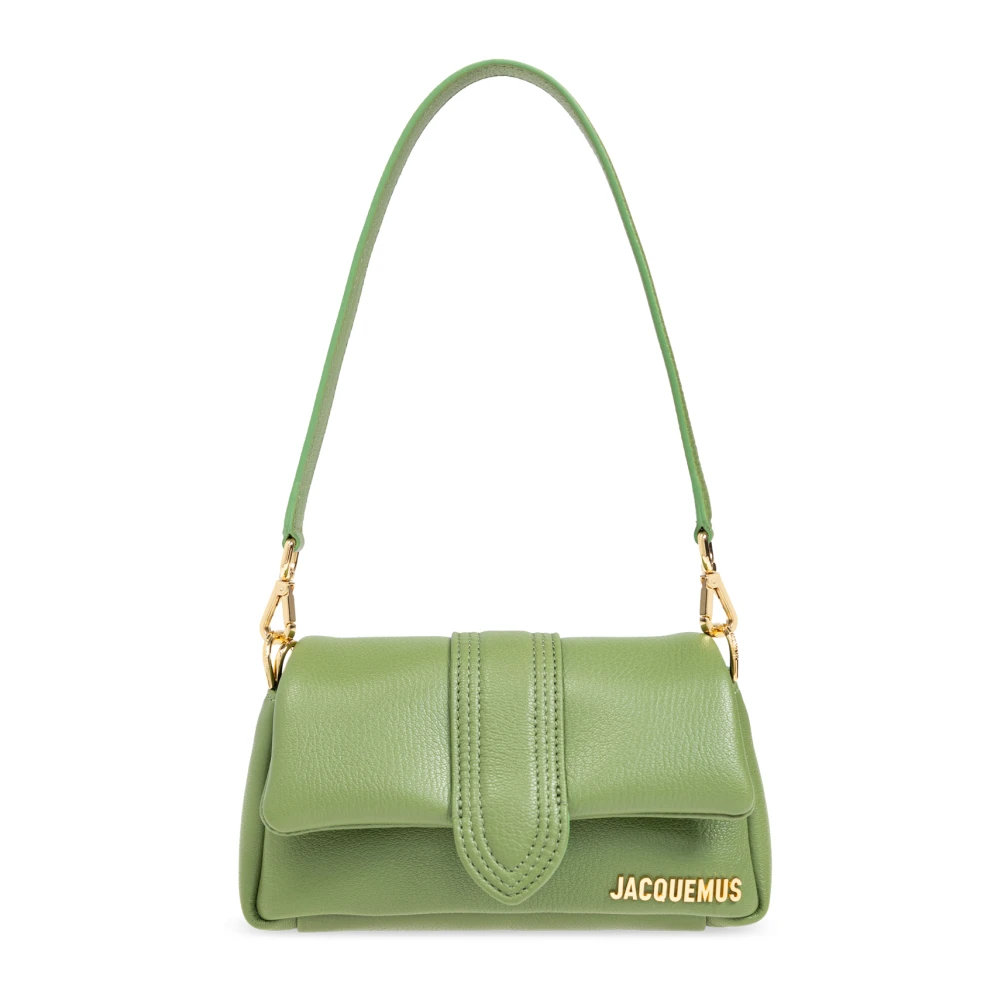 Jacquemus Groene Leren Schoudertas met Handvat Green Dames